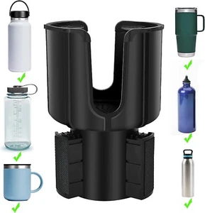 Car Cup Holder Expander Adapter Universal For Large Bottles Mugs - Bild 1 von 6