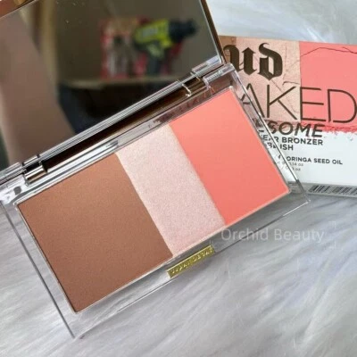 URBAN DECAY Stay Naked Threesome Blush Bronzer & Highlighter~RISE~RARE~New Boxed - Image 1 of 4