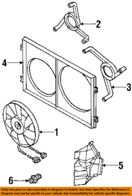 Used Engine Cooling Fan Motor fits: 2001 Volkswagen Beetle Fan Assembly dual fan Foto 1 de 2