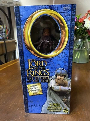 Figura de acción Gimli firmada por Jon Rhys-Davies JSA Foto 1 de 2