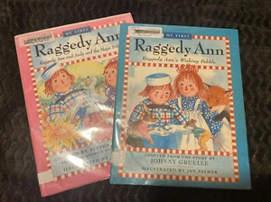 Vintage My First Raggedy Ann Book Lot Of 2 Magic Potion & Wishing Pebble - Picture 1 of 7