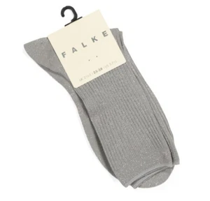 Falke Damen Baumwollmischung Crew Socken schimmernd grau - NEU - Bild 1 von 1