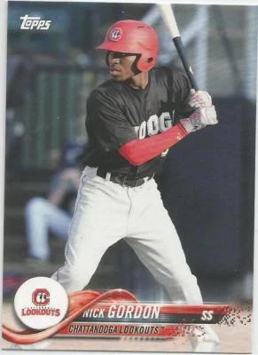 Nick Gordon Minnesota Twins 2018 Topps Pro Debut Minor League Baseball - Image 1 of 3