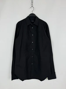 Dsquared2 Black Bib Front Shirt Made in Italy - Picture 1 of 11