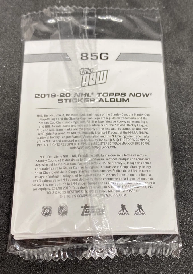 2019-20 Topps Now NHL Sebastian Aho #85G Gold Sticker STILL SEALED PACK - Image 1 of 1