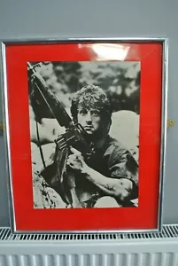 Vintage 1980s Sylvester Stallone Rambo First Blood Print - Picture 1 of 5