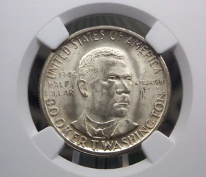 1946 "S" Commemorative *BOOKER T. WASHINGTON* Half Dollar 50c NGC MS65 #018 Gem - Picture 1 of 4