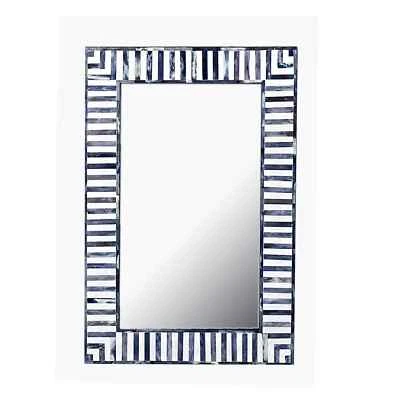 Handmade bone inlay mirror frem - Image 1 of 4