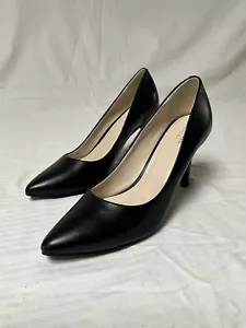 Cole Haan Women's Grand OS Black Pump Heels - Leather Size 9 1/2B WORN ONCE - Picture 1 of 10