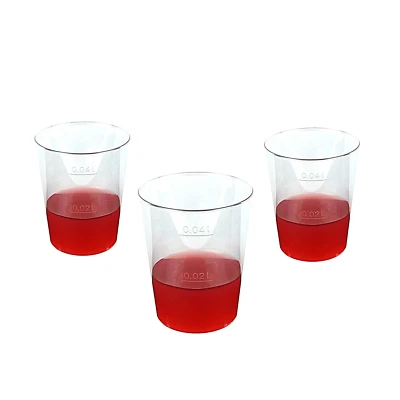 GASTRO-BEDARF-GUTHEIL Einweg Schnapsgläser 2-4cl PS Shots Stamperl Pinneken Medikamentenbecher