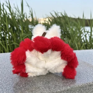 Weihnachtsgeschenk weiß+rot 9 Schwänze 15cm Puppe Mini Plüsch Schlüsselanhänger Anhänger süß - Bild 1 von 11