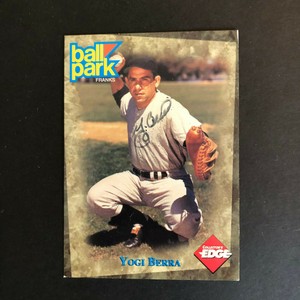 1995 Collector's Edge Ballpark Franks Yogi Berra Autograph  YANKEES