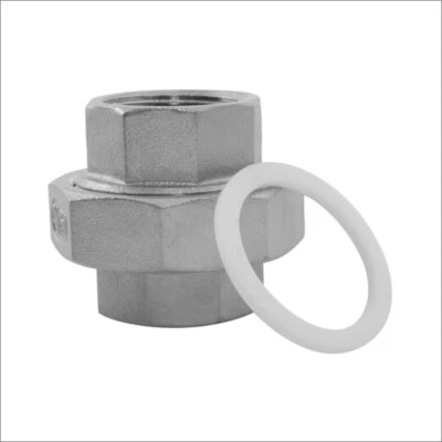 Union Flat Face Stainless Steel Pipe Fitting 1/8" - 4" Rated 150LB - Image 1 of 4