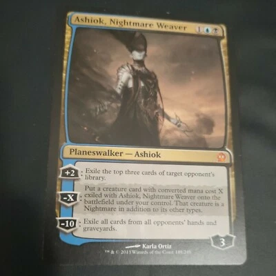 ASHIOK, NIGHTMARE WEAVER - MTG Theros Mythic Rare Planeswalker - Image 1 of 4