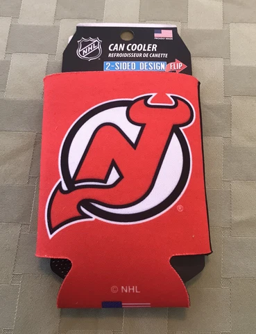 New Jersey Devils Can cooler - two sided design - New In Package Cover