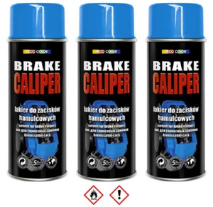 3er Sparpack BLAU Bremssattellack 400ml Lack Bremslack Bremsen Sattel Tuning   - Bild 1 von 2