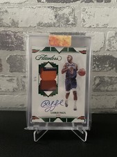 2021-22 Panini Flawless Green Chris Paul Patch CAR 03/5 1/1 One Of One