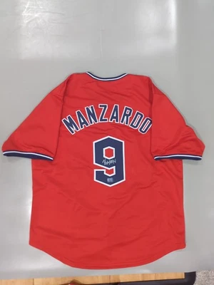 Kyle Manzardo Signed Autographed Custom Cleveland Guardians Jersey W/COA - Image 1 of 4