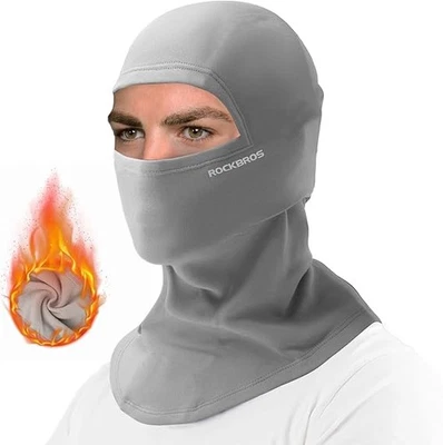 ROCKBROS Máscara de Pasamontañas de Invierno Clima Frío Bufanda A Prueba de Viento Térmico Calentador de Cuello  Foto 1 de 4