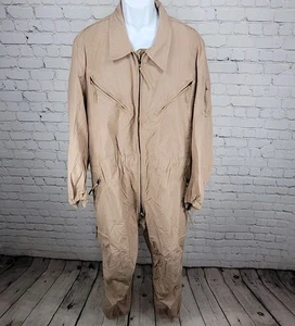 Carter Industries Tan Aramid Combat Vehicle Crewmen's Class 2 Coveralls Size XLS - Picture 1 of 15