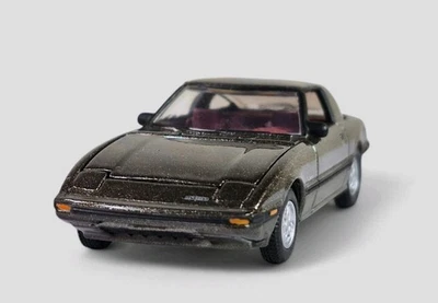Mazda RX-7 1985 raro diorama coleccionable modelo de coche fundido a presión 1:64 gris oscuro suelto Foto 1 de 4