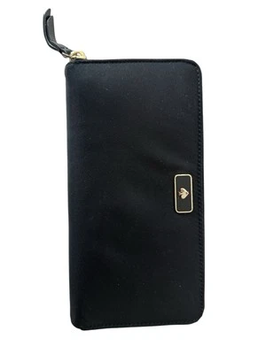 Cartera Kate Spade negra de nailon con cremallera alrededor Foto 1 de 4