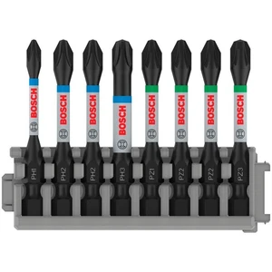 Bosch Assorted Impact Control Screwdriver Bit Set 50mm 8 Piece 2608522328 - Picture 1 of 3