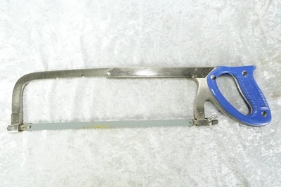 Nicholson No. Vintage 10 Sierra de calar mango azul hecha en EE. UU. marco de acero ajustable Foto 1 de 4