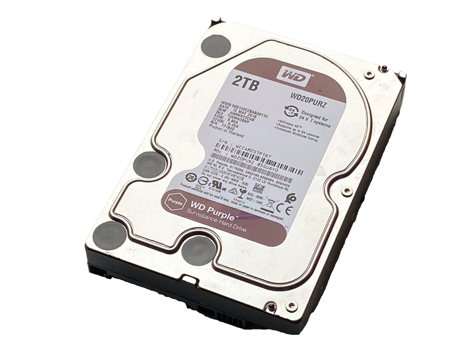 Western Digital 2TB /2000GB WD20PURZ-85GU6Y0 WD Purple - Bild 1 von 1