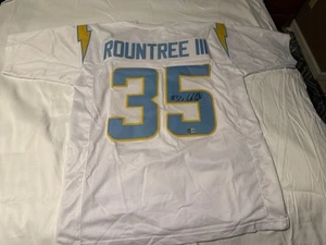 Larry Rountree III #35 Autograph Signed Los Angeles Chargers Jersey BAS - Picture 1 of 3