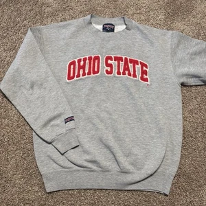 Vintage Ohio State University Buckeyes JanSport Sweatshirt Medium Heather Gray - Bild 1 von 8