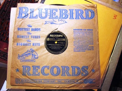 1938 ABE LYMAN Californians Eddie Holly Garden in Granada/ Sunday Bluebird 7568 - Image 1 of 3