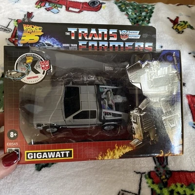 SUPA DUPA Hasbro Transformers x Back to the Future 35th Anniversary Gigawatt Bot - Image 1 of 4