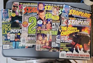 LOT 8 STARLOG MAGAZINES 223-230 Star trek, Phantom, Independence Day - Picture 1 of 4
