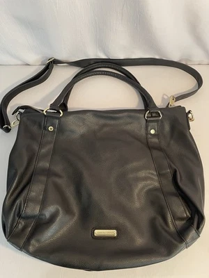 Steve Madden BMarlow черный гальки искусственной кожи сумка ручная сумка большой мягкий Y2K - Изображение 1 из 4