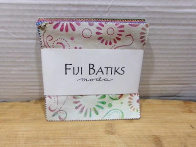 Moda Fabrics Cotton Quilting Squares Fiji Batiks 40 5" Squares - Image 1 of 4