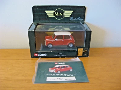 Corgi Austin Mini Finished In Red and White 40th Anniversary Ed 1/36 Scale N.I B - Image 1 of 4