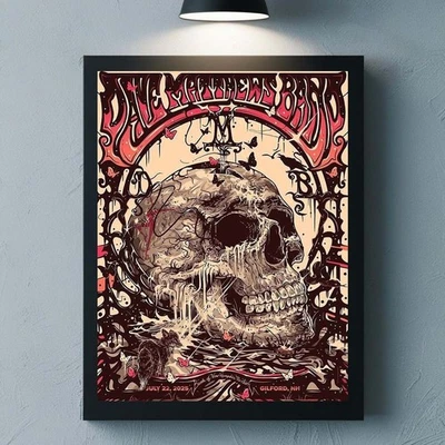 Dave Matthews Band Gilford New Hampshire 2025 Event Poster On July 22