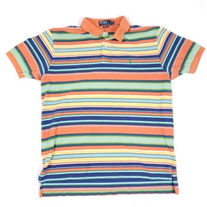 Vintage Polo Ralph Lauren Striped Polo Shirt Mens XL Multicolor Retro Preppy Y2K - Picture 1 of 9