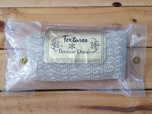 Vintage Bonnie Doon Textures Metallic Stretch Stockings - 11 Gold - Picture 1 of 4