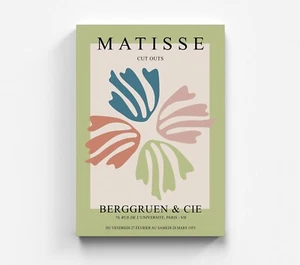 Matisse Leinwandbild Papiers Decoupes Wandbilder Art Hochwertiger Kunstdruck - Bild 1 von 7