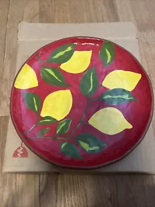 Ceramic Floral Plate 12” by 12” - Picture 1 of 3