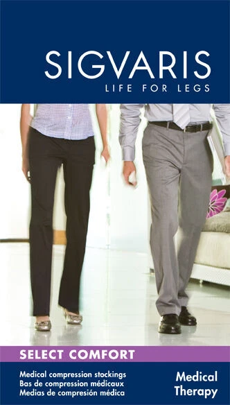 Sigvaris 860 Select Comfort 30-40 puntera abierta rodilla agarre silicona superior Foto 1 de 1