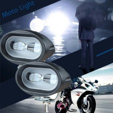 2x Spotlight Work Light 2LED 20W Motorcycle Offroad Spotlight Lamp 6D Waterproof
