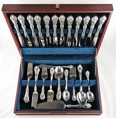 Alvin CHATEAU ROSE Sterling Silver Flatware Set 66pcs, Service for 12 - Image 1 of 4
