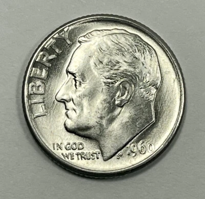 1960-D Roosevelt Dime   Choice to Gem Uncirculated   - Image 1 of 2
