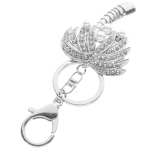Palm Tree Phone Charm Rhinestone Kawaii Keychain Aesthetic Key Ring Backpack - Picture 1 of 12