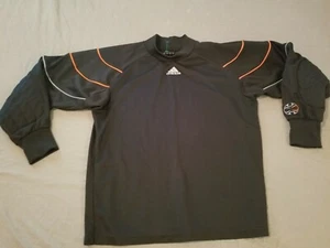 Boys adidas Shirt M Medium Black Athletic Gym Workout Long Sleeve - Picture 1 of 8