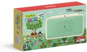 USED Nintendo 2DS XL Animal Crossing leaf amiibo Preinstalled 4902370539622