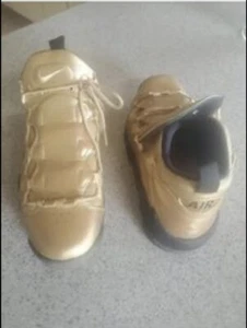 Nike Air Mo Money More Money Metallic Gold 2018 Rare   Great Condition - Picture 1 of 5